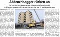 "Abbruchbager rücken an", Westfälischer Anzeiger, 13. März 2010