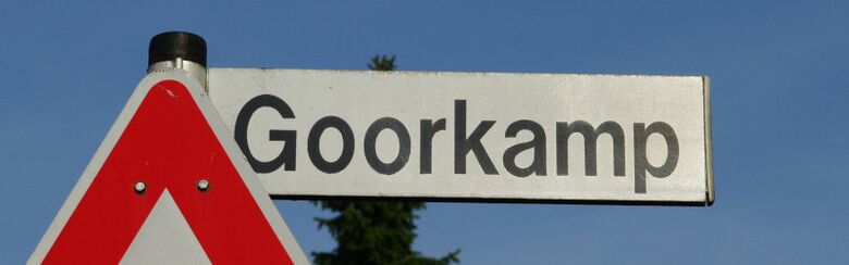 Straßenschild Goorkamp