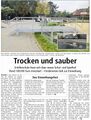 "Trocken und sauber", Westfälischer Anzeiger, 1. Oktober 2009