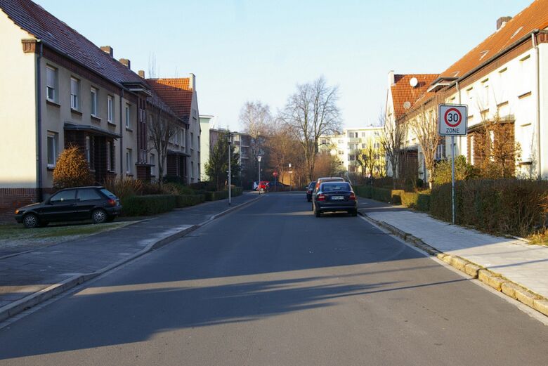 Eupenstraße von der Dortmunder Straße aus