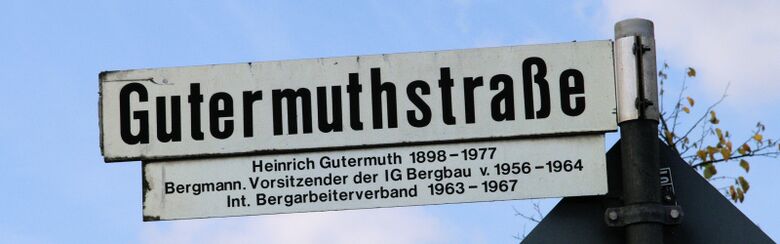 Straßenschild Gutermuthstraße