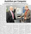 "Ausleihen per Computer", Westfälischer Anzeiger, 10. Oktober 2009