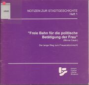 Freie Bahn für die politische Betätigung (Buchcover).jpg