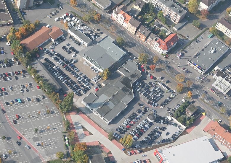 ehemaliges Auto Zentrum Kamps, Luftbild