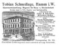 Anzeige Eisenwaren Tobias Schnedlage (um 1902)