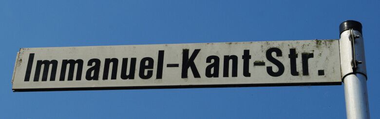 Straßenschild Immanuel-Kant-Straße