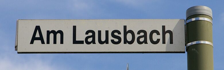 Straßenschild Am Lausbach