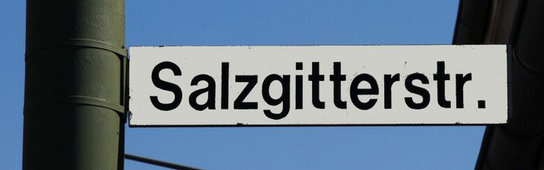 Straßenschild Salzgitterstraße