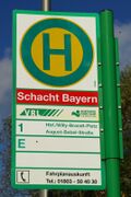 Haltestellenschild Schacht Bayern
