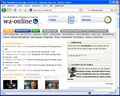 Historische Ansicht des Onlineportals wa-online (2008)