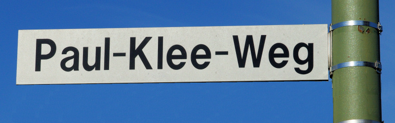 Datei:Strassenschild Paul Klee Weg.jpg