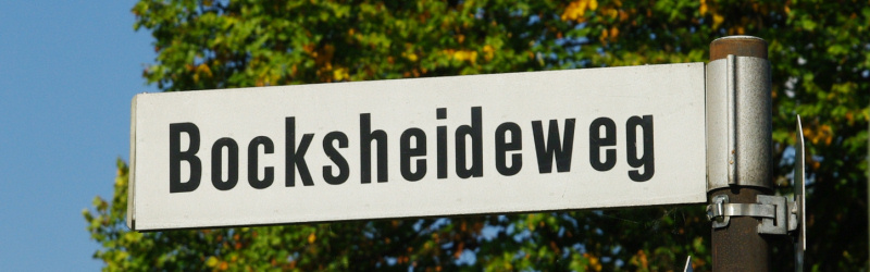 Datei:Strassenschild Bocksheideweg.jpg