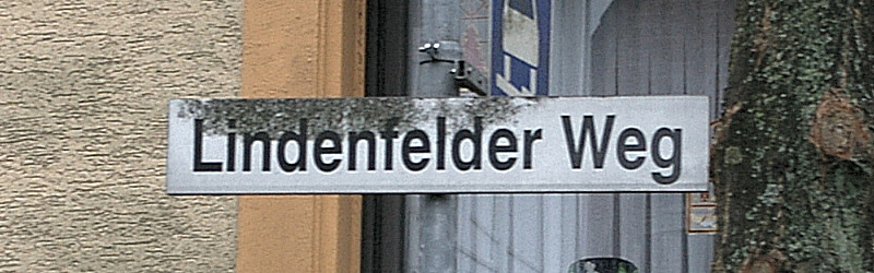 Datei:Strassenschild Lindenfelder Weg.jpg