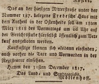 Datei:Kgl. westph.-märk. Intelligenzblatt - Dortmund - Nr. 4 vom 13.1.1818 Seite 23.jpg
