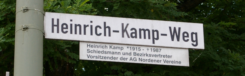 Datei:Strassenschild Heinrich Kamp Weg.jpg