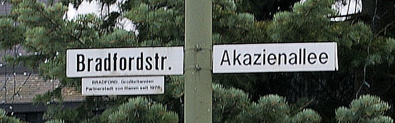 Straßenschild Akazienallee