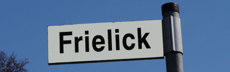 Straßenschild Frielick