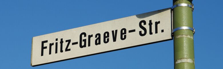 Straßenschild Fritz-Graeve-Straße