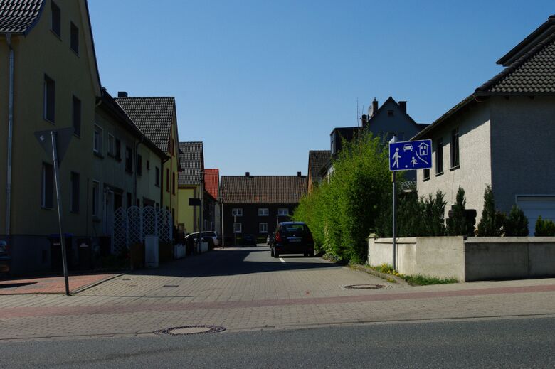 Max-Heinhold-Straße von der Münsterstraße aus