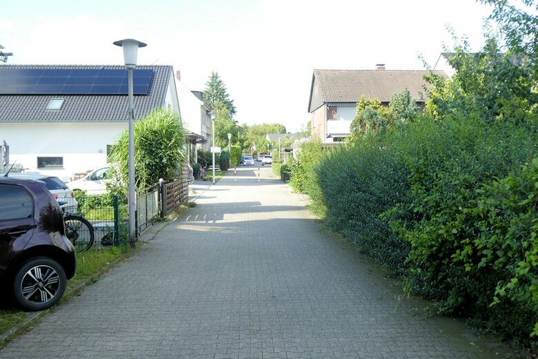 Waldeckstraße vom Alten Uentroper Weg aus