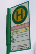 Haltestellenschild Frielinghauser Straße