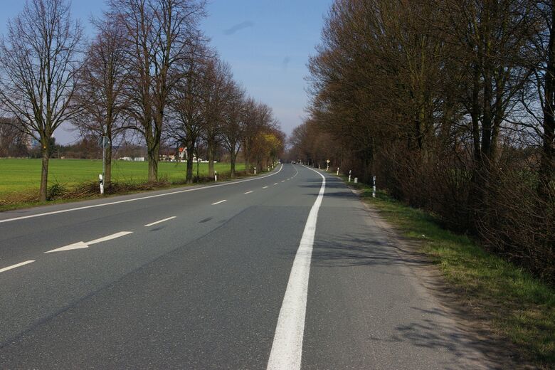 Bönener Straße von der Stadtgrenze Richtung Pelkum