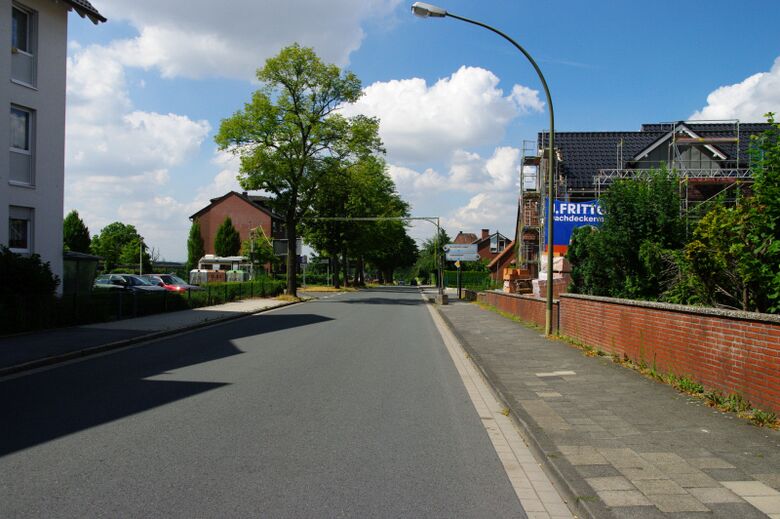 Tarnowitzer Straße von der Hauptstraße aus