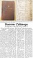 "Stummer Zeitzeuge", Westfälischer Anzeiger, 24. Dezember 2009