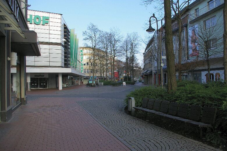 Bahnhofstraße Ecke Am Stadtbad Richtung Westring