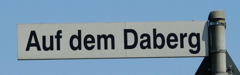Straßenschild Auf dem Daberg