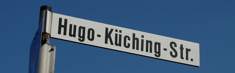 Straßenschild Hugo-Küching-Straße