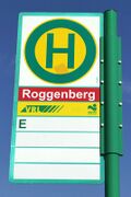 Haltestellenschild Roggenberg