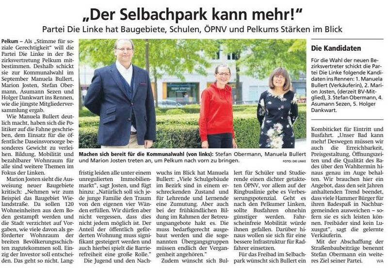 Datei:WA 20200627 Der Selbachpark kann mehr - Kommunalwahl 2020 Pelkum.jpg