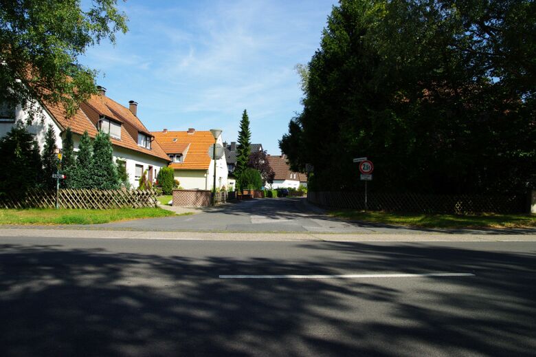 Sandbrinkerfeld von der Birkenallee aus
