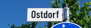Straßenschild Ostdorf