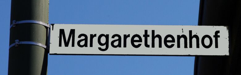 Straßenschild Margarethenhof