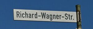 Straßenschild Richard-Wagner-Straße