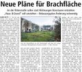 "Neue Pläne für die Brachfläche", Westfälischer Anzeiger, 12. November 2009