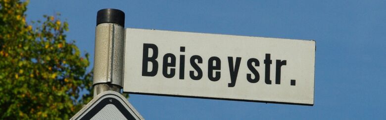 Straßenschild Beiseystraße