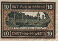 1920: 10 Pfennig (VS: Ahse-Brücke bei Bad Hamm)