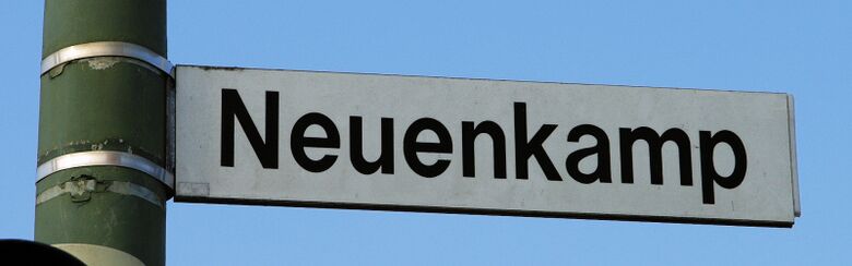 Straßenschild Neuenkamp