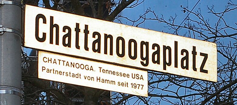 Straßenschild Chattanoogaplatz