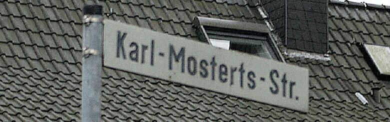 Straßenschild Karl-Mosterts-Straße
