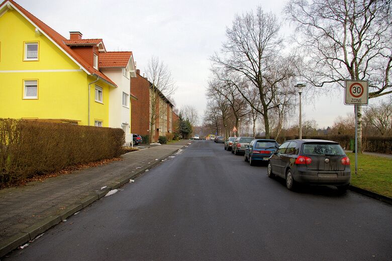 Holunderweg vom Caldenhofer Weg aus Richtung Norden