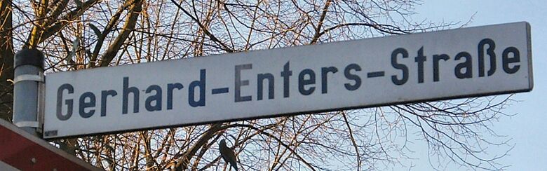 Straßenschild Gerhard-Enters-Straße