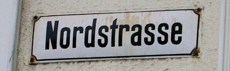 Straßenschild Nordstraße