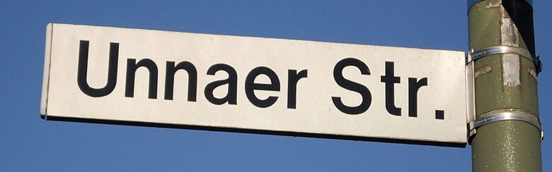 Straßenschild Unnaer Straße