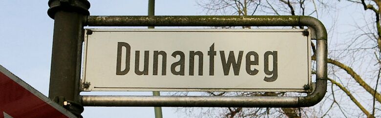 Straßenschild Dunantweg