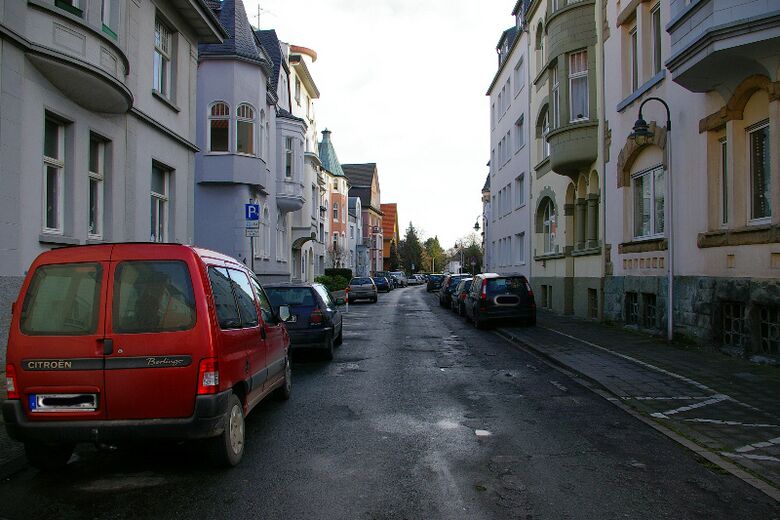 Brückenstraße vor der Südstraße aus