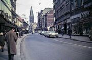 Weststraße in den 1960er Richtung Osten